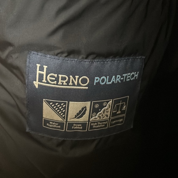 Herno Men's Coat Black size 52 - Picture 4 of 7